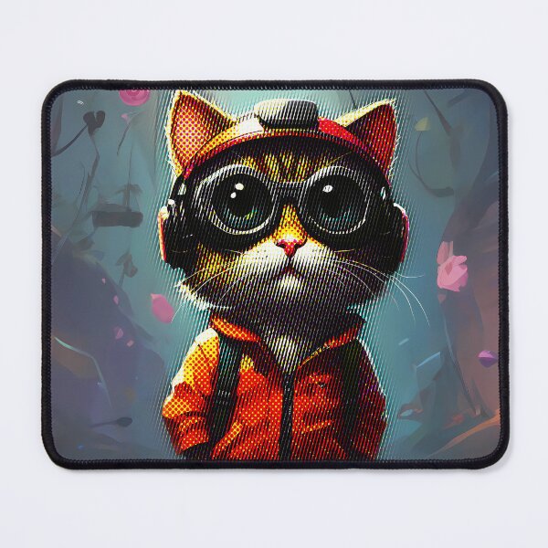 Item preview, Paws in Pixels: A Cat's VR Wonderland Adventure designed and sold by purrfect pattern.