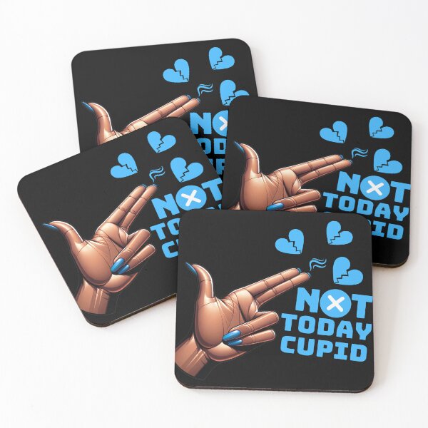 Item preview, Cupid's Off Duty Blue | Not Today Cupid | Anti-Valentine's Day designed and sold by Zuriel Hargrove.