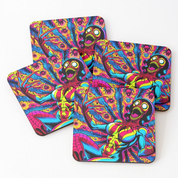 Item preview, Trippy Psychedelic Spider Powered Superhero Babe designed and sold by AIPixelMaster.