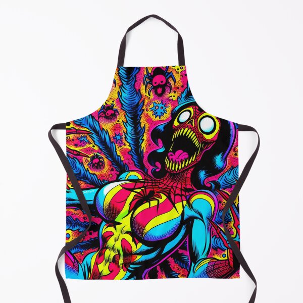 Item preview, Trippy Psychedelic Spider Powered Superhero Babe designed and sold by AIPixelMaster.