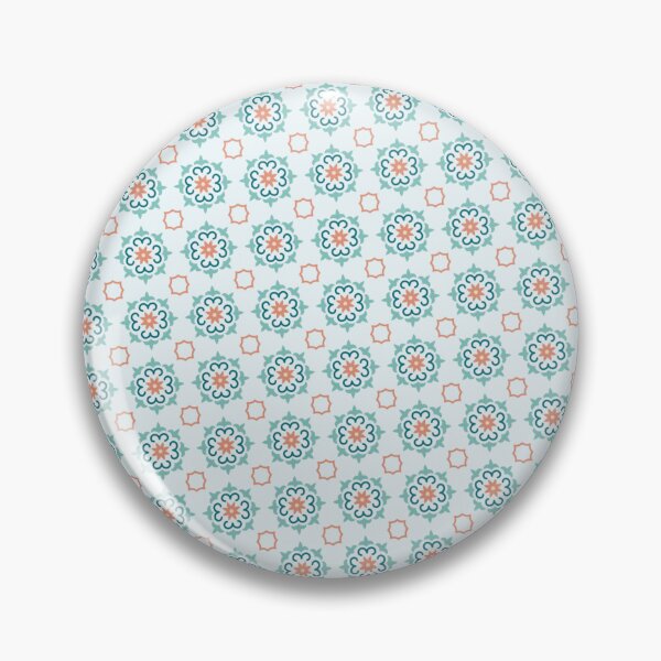 Item preview, Orange & Green Flower Repeating Seamless Continuous Pattern Design designed and sold by Alchemy-A-La-G.