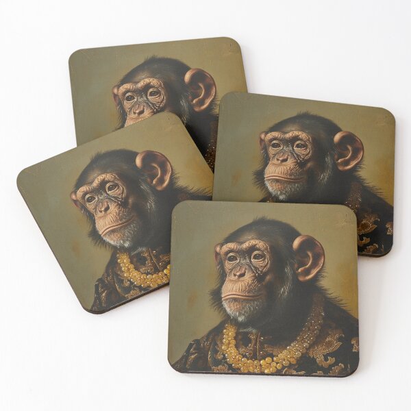 Item preview, Botticelli Le Monke - Renaissance Portrait designed and sold by MobAesthetic.