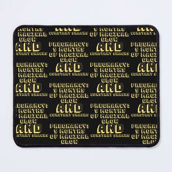 Item preview, Funny, Pregnancy: 9 Months of Magical Glow and Constant Snacks, pregnancy humor design designed and sold by NeaftyFinds.