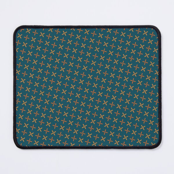 Item preview, Teal & Orange Plus Repeating Seamless Continuous Pattern Design designed and sold by Alchemy-A-La-G.
