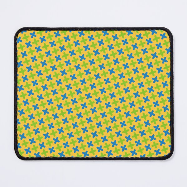 Item preview, Yellow Green Blue Plus Repeating Seamless Continuous Pattern designed and sold by Alchemy-A-La-G.