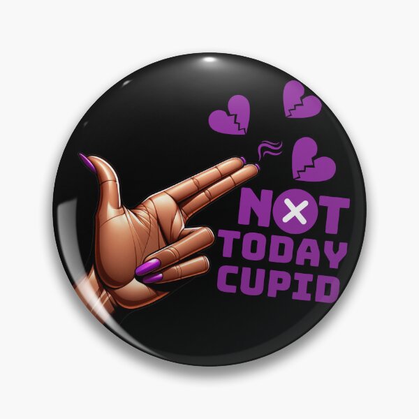 Item preview, Swipe Left on Cupid Purple | Not Today Cupid | Humorous Bold Anti-Valentine's Day designed and sold by Zuriel Hargrove.