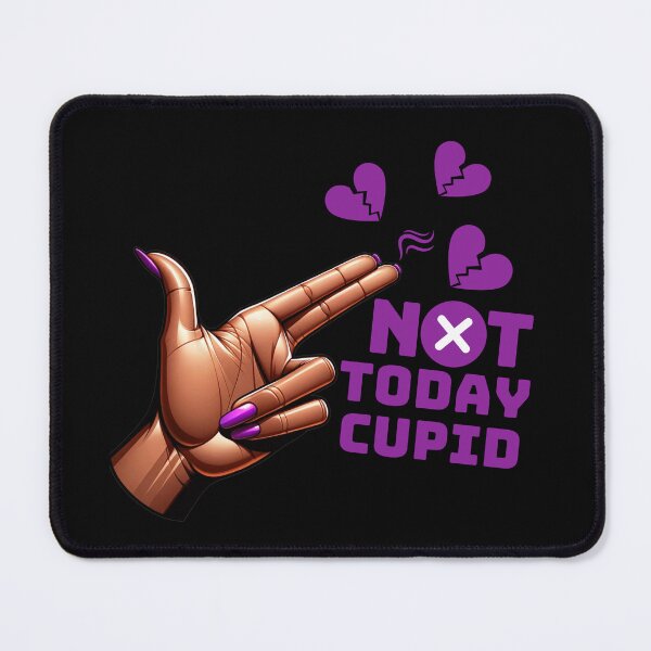 Item preview, Swipe Left on Cupid Purple | Not Today Cupid | Humorous Bold Anti-Valentine's Day designed and sold by Zuriel Hargrove.