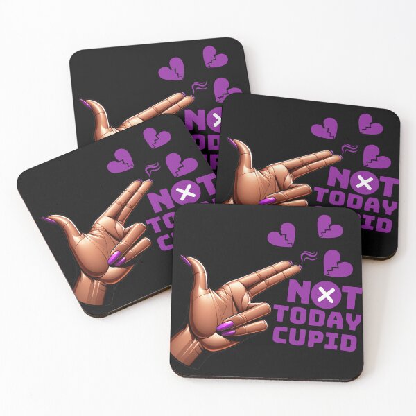 Item preview, Swipe Left on Cupid Purple | Not Today Cupid | Humorous Bold Anti-Valentine's Day designed and sold by Zuriel Hargrove.