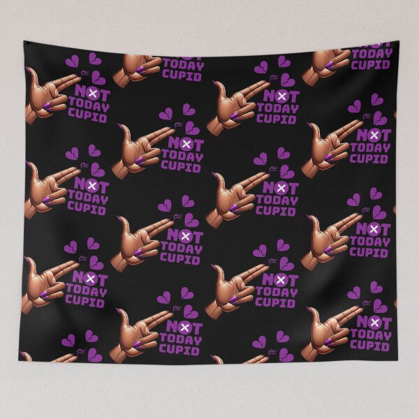 Item preview, Swipe Left on Cupid Purple | Not Today Cupid | Humorous Bold Anti-Valentine's Day designed and sold by Zuriel Hargrove.