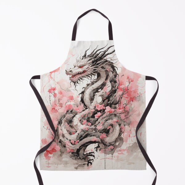 Item preview, Ink Elegance: Close-Up of  Adorable Chinese Dragon designed and sold by RedArtG09.