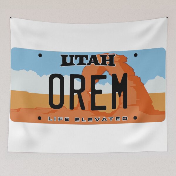 Item preview, Orem Utah License Plate designed and sold by Decal Mania.