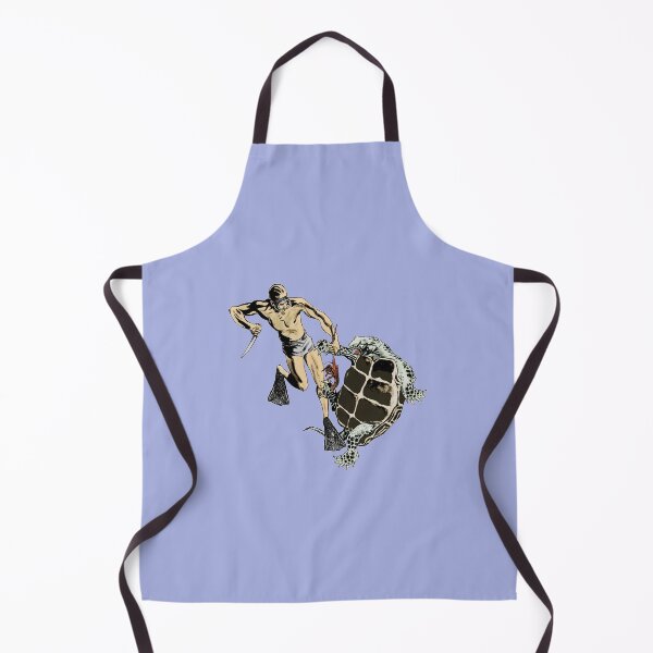 Item preview, Freediving Diver Fighting a Turtle Over a Lobster URM designed and sold by urmaddad.