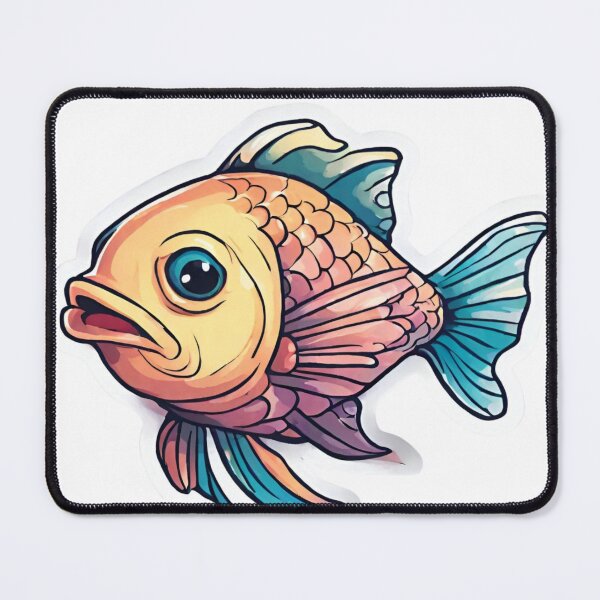 Item preview, Worried Fish  designed and sold by AllThingsOcean.