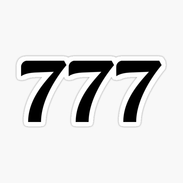 777 Number Merch & Gifts for Sale | Redbubble
