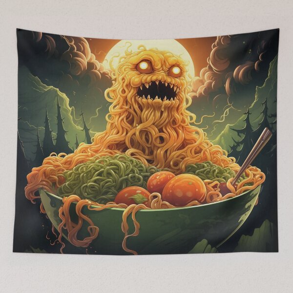 Item preview, Ramen Noodle Monster designed and sold by Obsidian Ink by Wilshire.