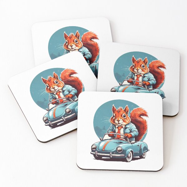 Item preview, Squirrel Riding a Super Car designed and sold by WIKWOK.