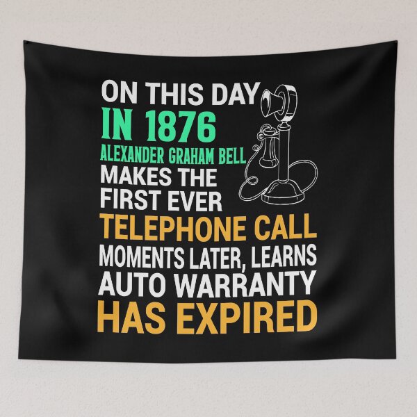 Item preview, Alexander Bell discovers his auto warranty expired designed and sold by Freshestgoods.