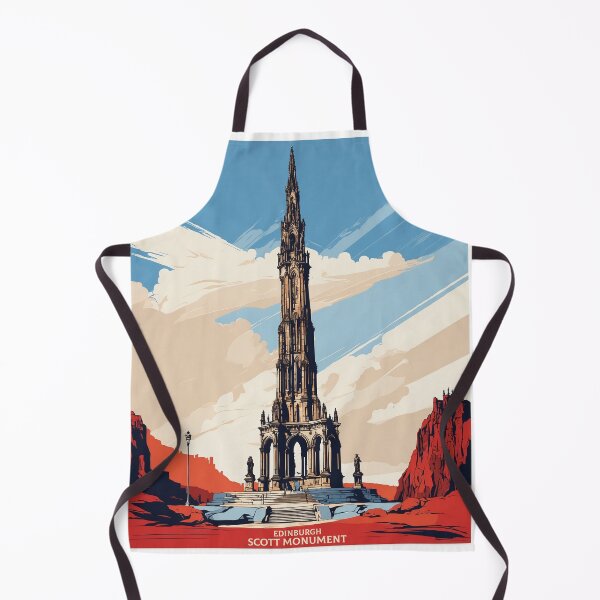 Item preview, Edinburgh Scott Monument UK Vintage Poster Tourism designed and sold by TravelersGems.