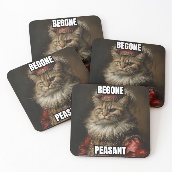Item preview, Begone Peasant Aristocat Cat Portrait designed and sold by MobAesthetic.