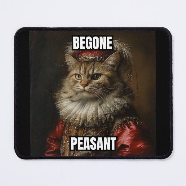Item preview, Begone Peasant Aristocat Cat Portrait designed and sold by MobAesthetic.