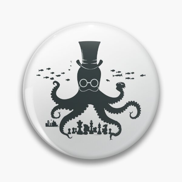Item preview, Octopus plays chess underwater designed and sold by TheRealmWithin.