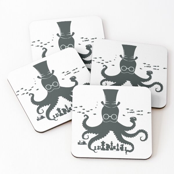 Item preview, Octopus plays chess underwater designed and sold by TheRealmWithin.