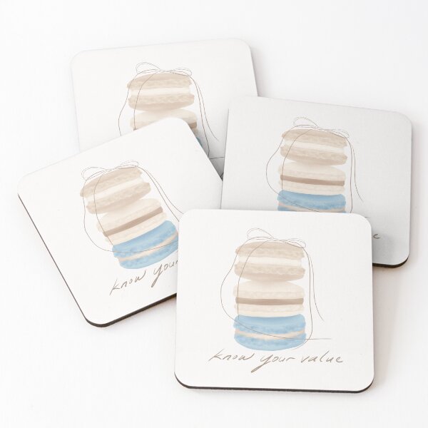 Item preview, Know Your Value - with Macaron designed and sold by Ryel Art.