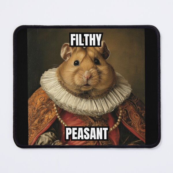 Item preview, Filthy Peasant Aristocat Hamster Portrait designed and sold by MobAesthetic.