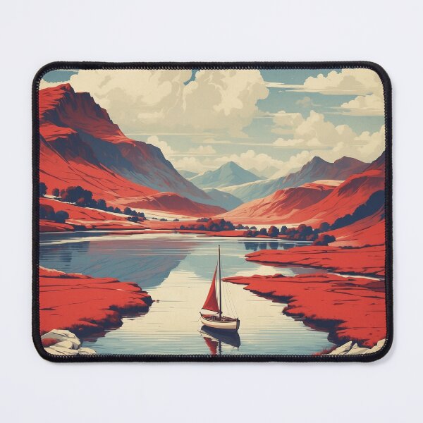 Item preview, Lake District UK Vintage Poster Tourism designed and sold by TravelersGems.