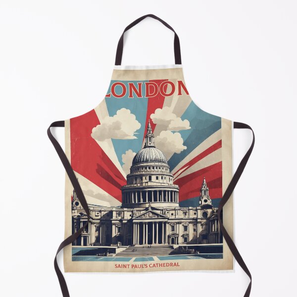 Item preview, Saint Pauls Cathedral London Vintage Poster Tourism designed and sold by TravelersGems.