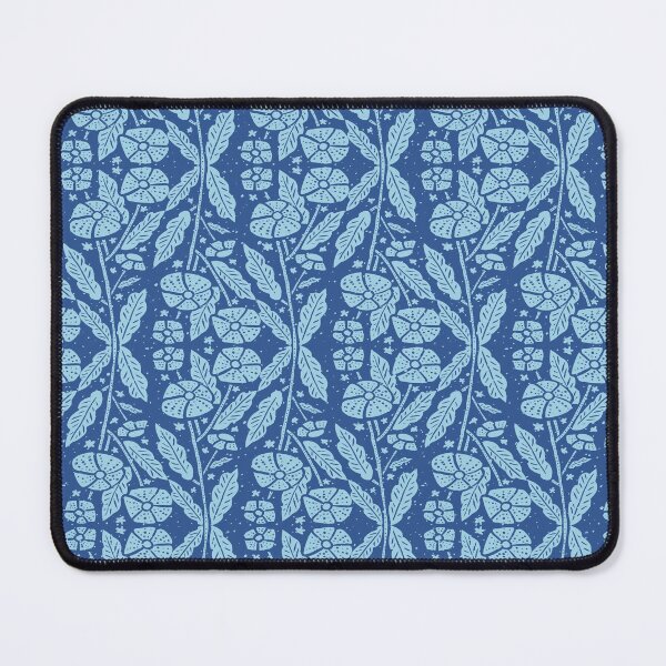 Item preview, blue filled batik flower  designed and sold by tamongg14.