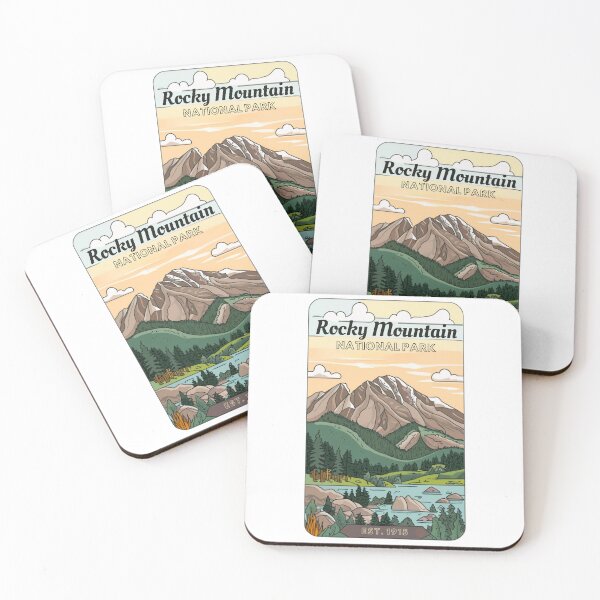 Item preview, Rocky Mountains National Park designed and sold by WatercolorWilds.