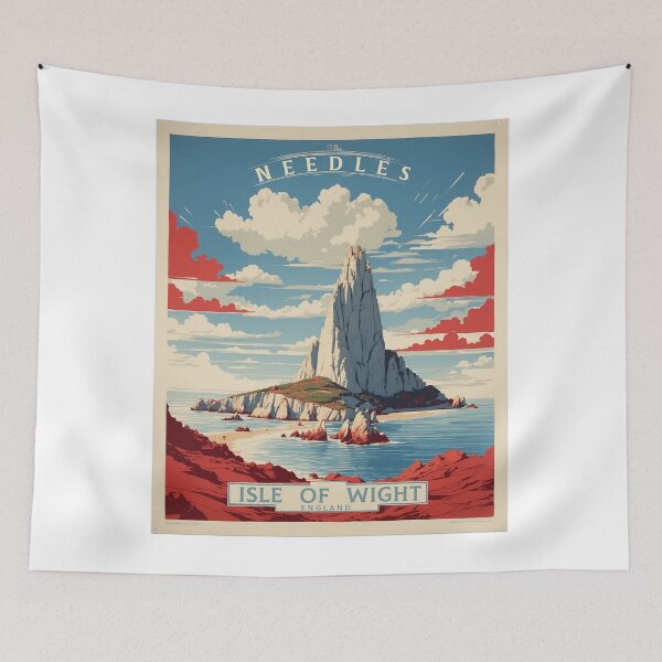 Item preview, Isle of Wight Needles England Vintage Poster Tourism  designed and sold by TravelersGems.
