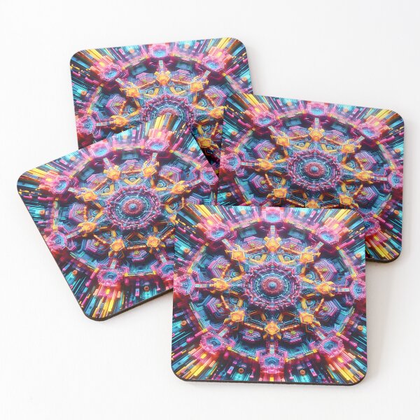 Item preview, Colorful Abstract Neon Design designed and sold by Alessei.