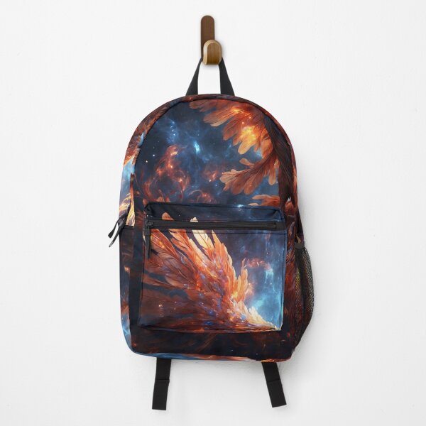 Item preview, Celestial Symphony: Hyper-Realistic Double Exposure of Phoenix Wings and Cosmic Nebula designed and sold by RedArtG09.
