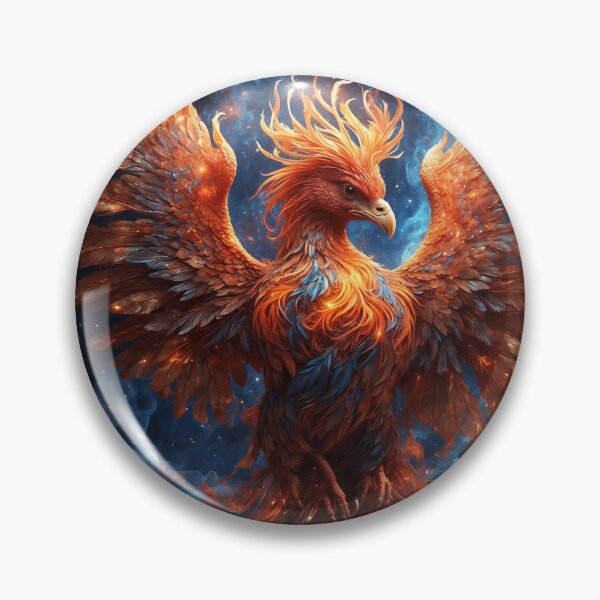Item preview, Mythical Fusion: A Radiant 8K Ultra HD Journey into Phoenix Feathers and Celestial Swirls designed and sold by RedArtG09.