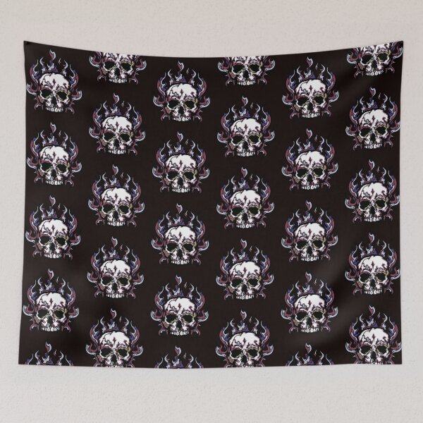 Item preview, Skull and Flames. designed and sold by PokyWoky.