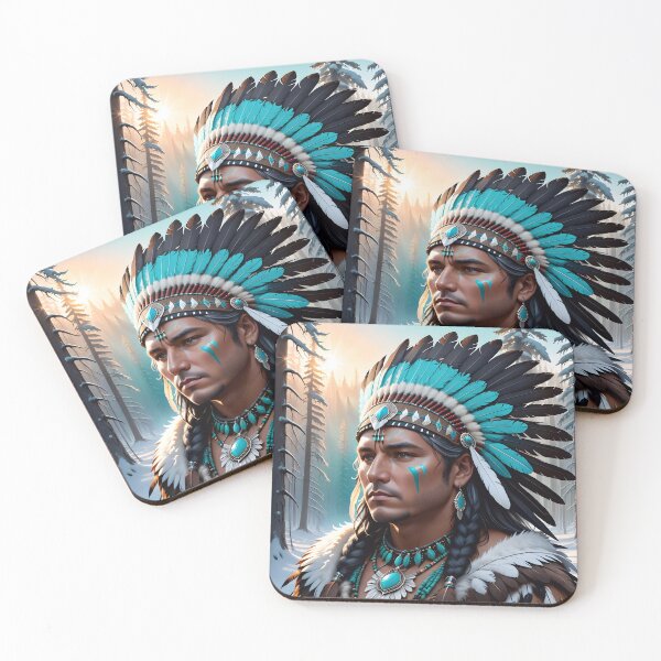 Item preview, Native American Warrior Chief designed and sold by TheArtOfPat.