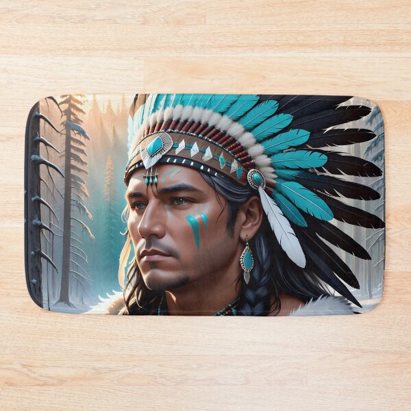 Item preview, Native American Warrior Chief designed and sold by TheArtOfPat.