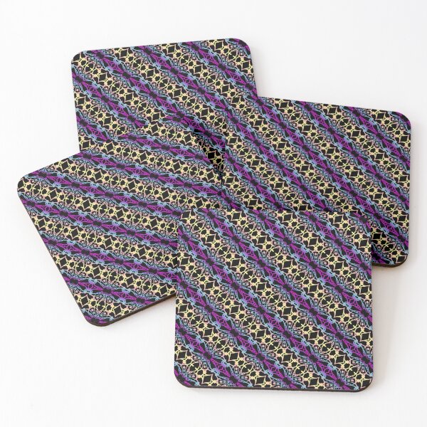 Item preview, purple and yellow diagonal pattern designed and sold by chambergambit.