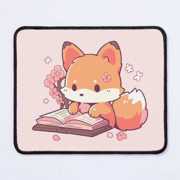 Item preview, Kawaii Fox Reading A Book designed and sold by SweetClicks123.