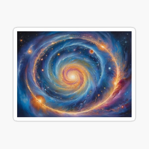 Item preview, A blazingly vibrant celestial vortex designed and sold by Nikola1818.