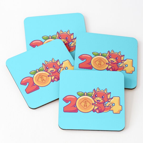 Item preview, Dragon's Prosperity: Cute New Year 2024 Cartoon Icon" designed and sold by hjian8219.