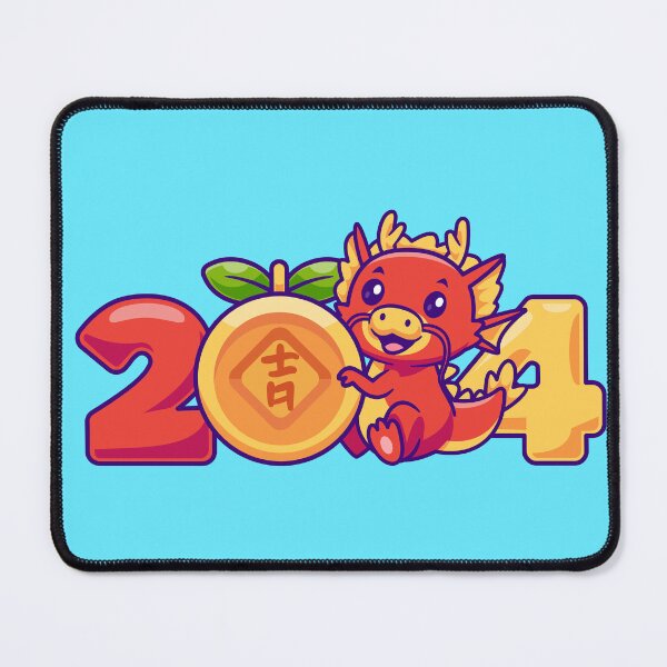 Item preview, Dragon's Prosperity: Cute New Year 2024 Cartoon Icon" designed and sold by hjian8219.