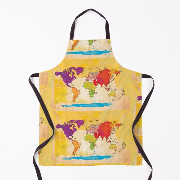 Item preview, Abstract World Map designed and sold by Inspired~Souls.