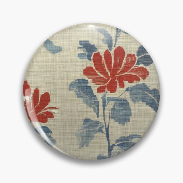 Item preview,  Floral Symphony Blue Beige Linen Delight designed and sold by Tamas Das.