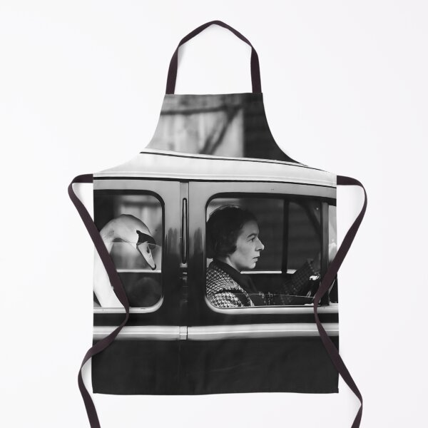 Item preview, Swan in Car, Black and White Vintage Art designed and sold by modernretro.