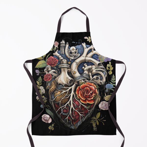 Item preview, Human Anatomy Mechanical Heart and Flowers designed and sold by HollywoodInked.