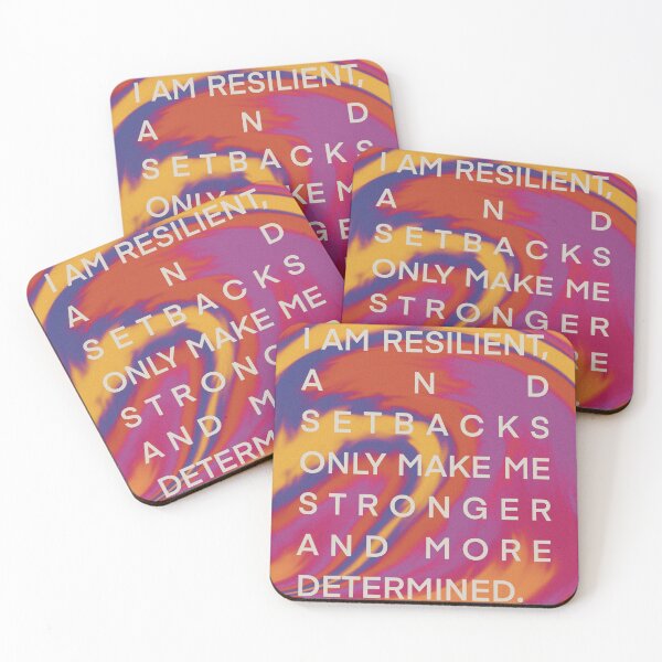 Item preview, I AM RESILIENT, AND SETBACKS ONLY MAKE ME STRONGER AND MORE DETERMINED. designed and sold by dearestbrenda.