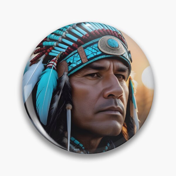 Item preview, Native American Warrior Chief designed and sold by TheArtOfPat.